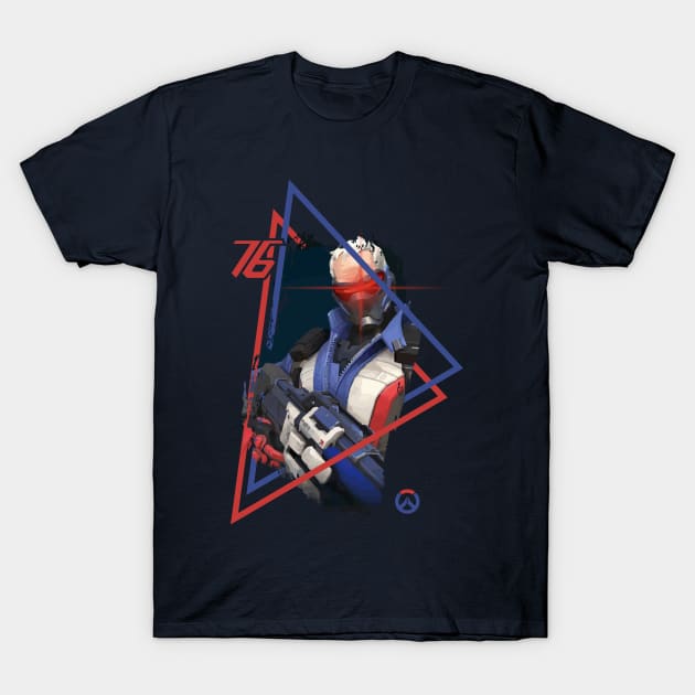 Soldier 76 Overwatch T-Shirt by Alpheratz